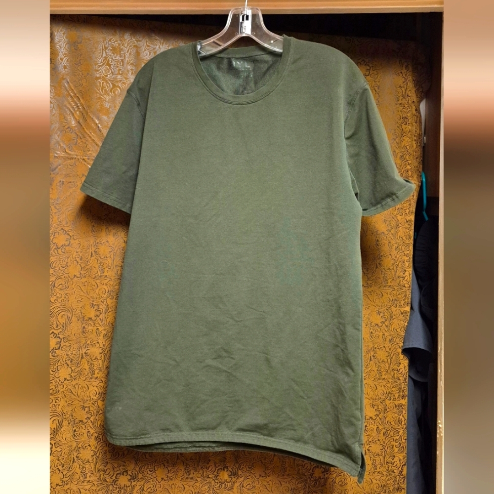 BYLT Premium Basics Split Hem Tee Men's Green T-Shirt